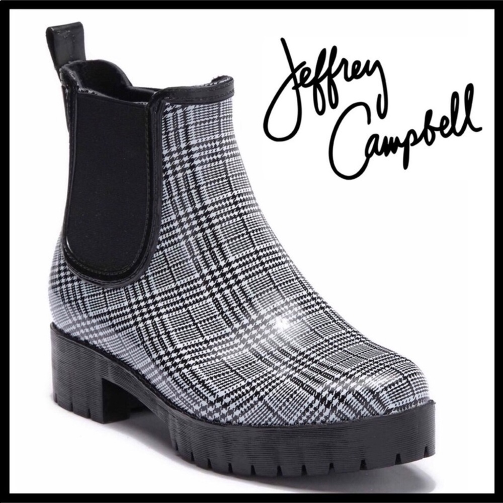 JEFFREY CAMPBELL PLATFORM BOOTS RAIN BOOTIES A3C - Picture 1 of 8